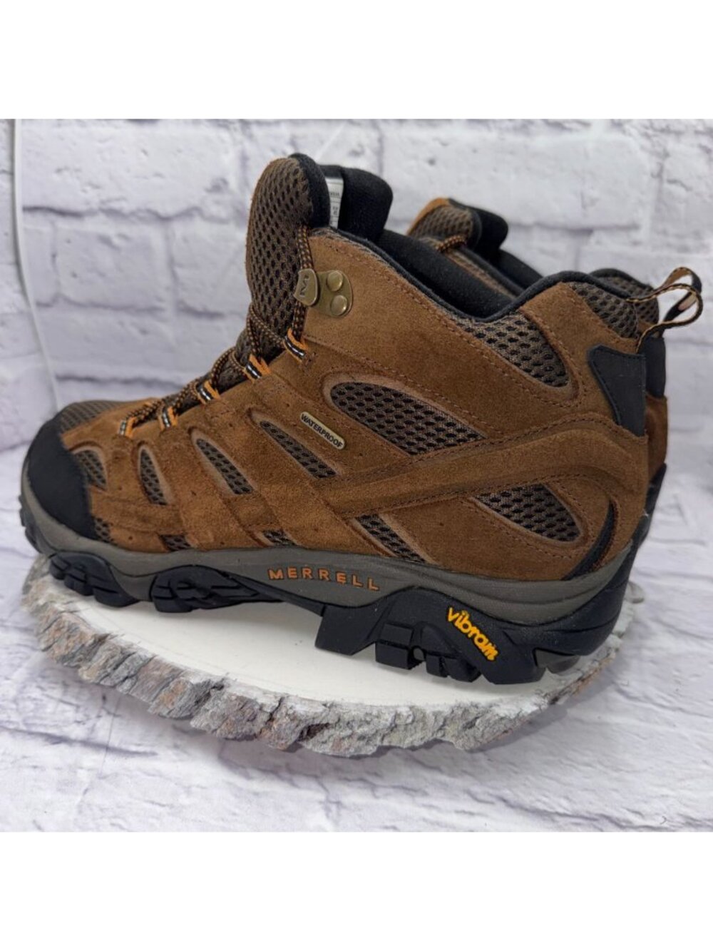 Merrell Mens Size 11 Moab 2 Mid Waterproof Hiking Boots Earth Brown J06051 - Picture 9 of 12